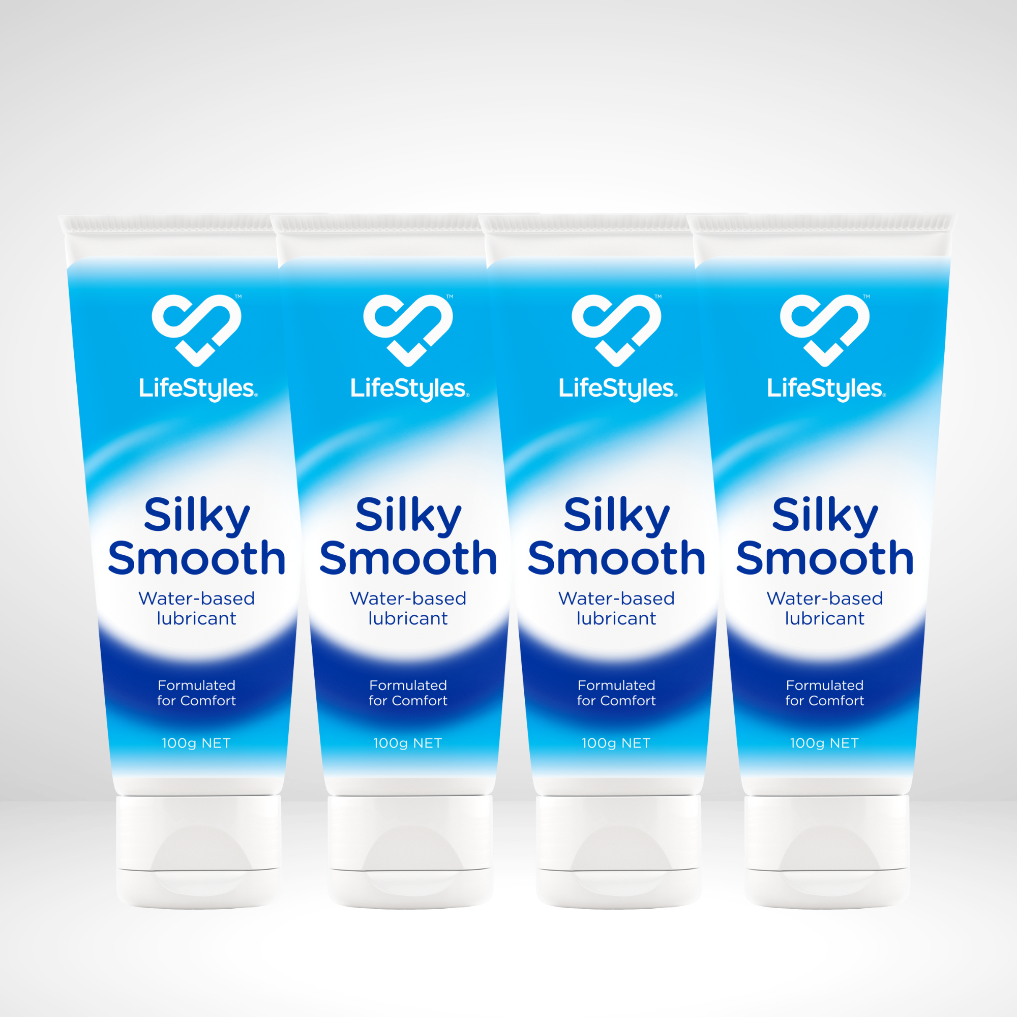 LifeStyles® Silky Smooth Lubricant 100ml 4pack - LifeStyles